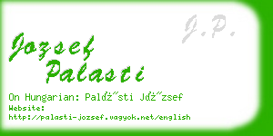 jozsef palasti business card